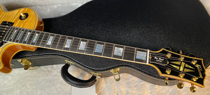 NEW! Gibson Dealer Select Custom Shop Les Paul Custom AAA Figured Flame Top - Antique Natural - Authorized Dealer - WOW! 8.9 lbs - G05981