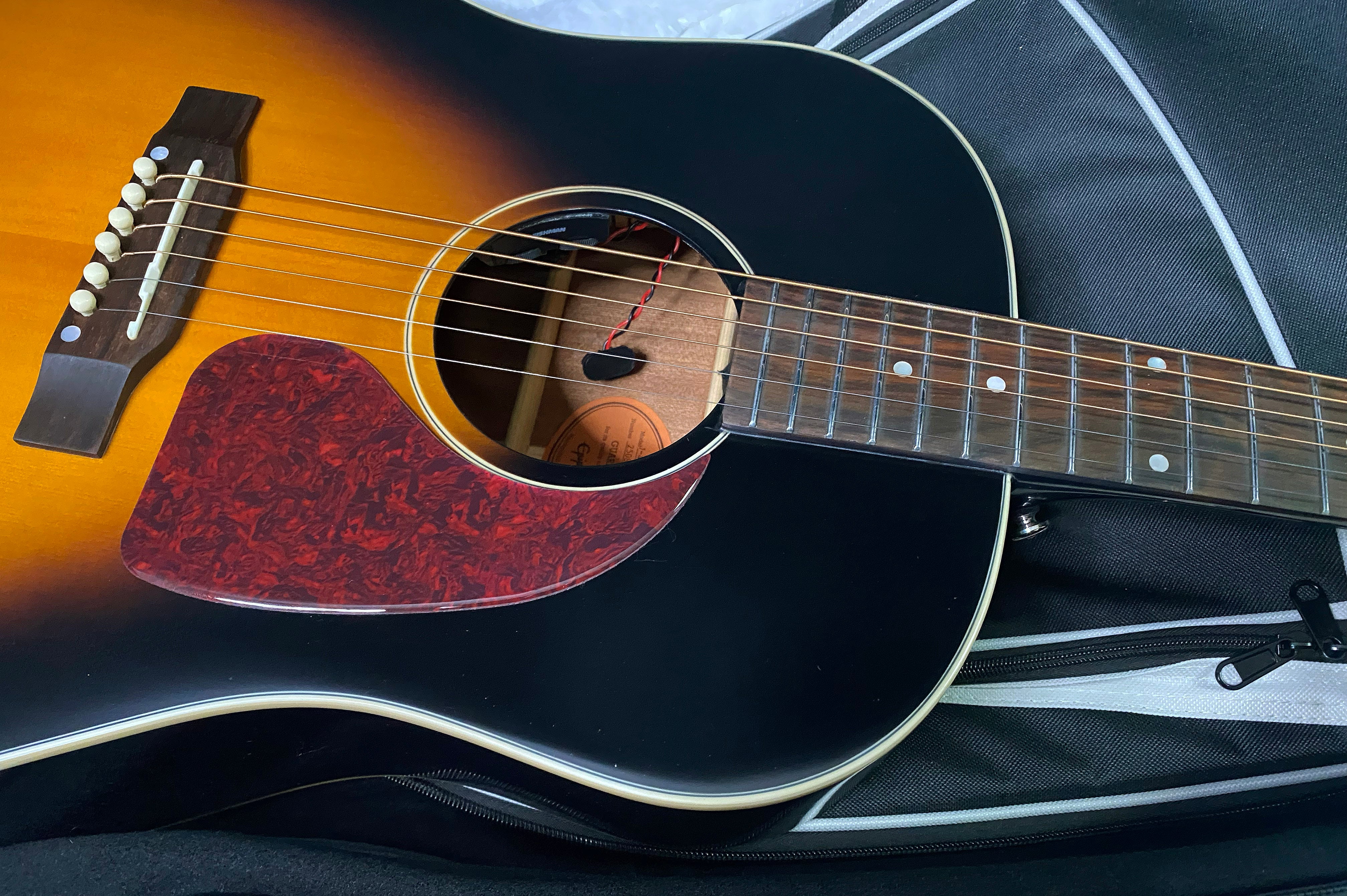 NEW! Epiphone Inspired by Gibson J-45 Standard Acoustic-Electric Guitar - Vintage Sunburst - Gig Bag - Authorized Dealer - G07327