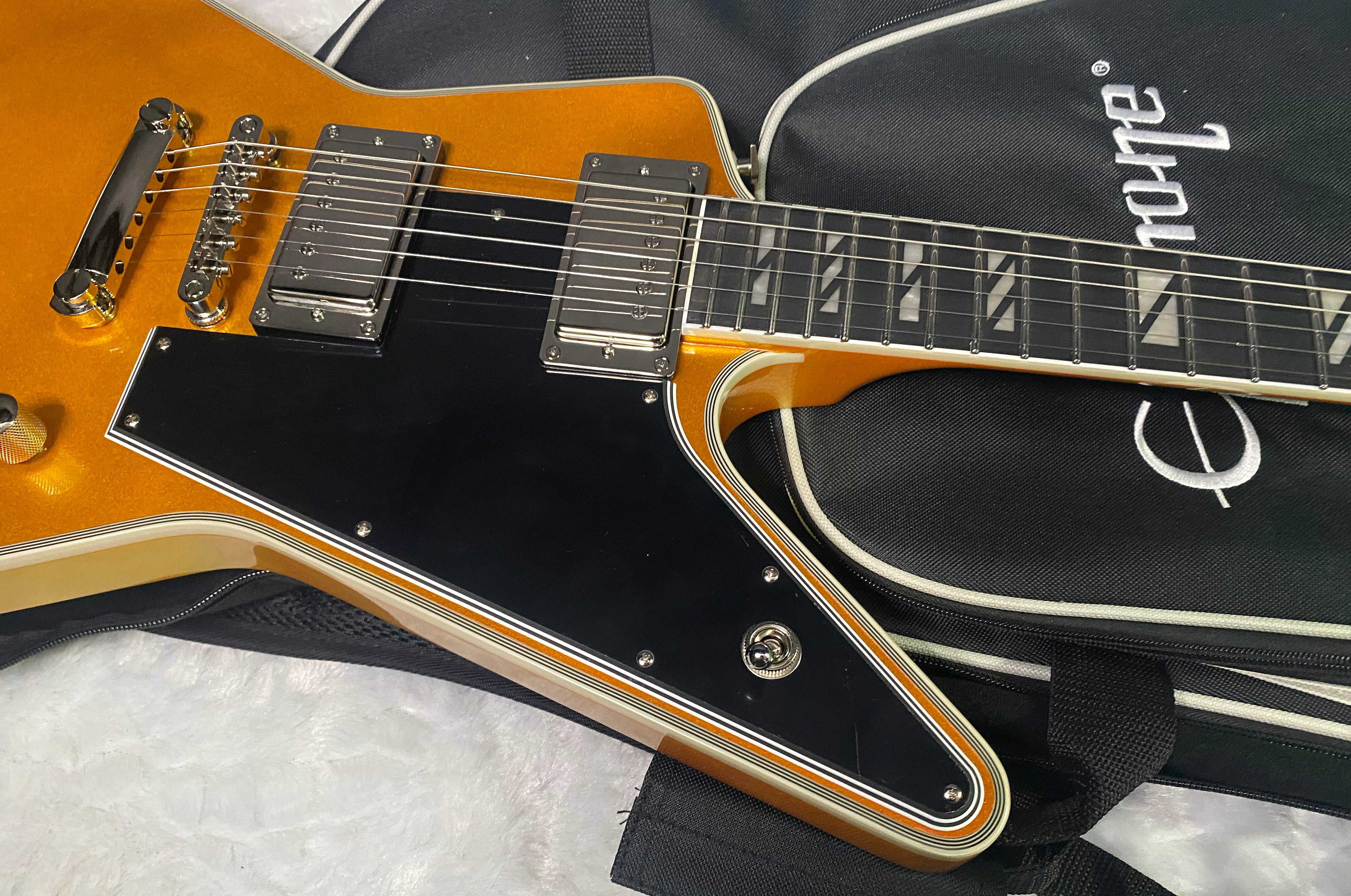 NEW! Epiphone Futura Explorer Custom - Firestorm Shift Finish - Deluxe Gig Bag - 9.2 lbs - Authorized Dealer - G07325