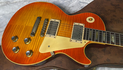 NEW! Gibson Custom 1960 Les Paul Standard Reissue - Tangerine Burst, Murphy Lab Heavy Aged - Only 8.1 lbs - Super Tight Monster Flame Top - Authorized Dealer - G07435