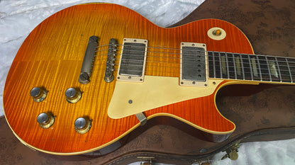 NEW! Gibson Custom 1960 Les Paul Standard Reissue - Tangerine Burst, Murphy Lab Heavy Aged - Only 8.1 lbs - Super Tight Monster Flame Top - Authorized Dealer - G07435