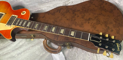 NEW! Gibson Custom 1960 Les Paul Standard Reissue - Tangerine Burst, Murphy Lab Heavy Aged - Only 8.1 lbs - Beautiful Curly Wild Flame Top - Authorized Dealer - G07434