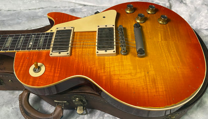 NEW! Gibson Custom 1960 Les Paul Standard Reissue - Tangerine Burst, Murphy Lab Heavy Aged - Only 8.1 lbs - Beautiful Curly Wild Flame Top - Authorized Dealer - G07434