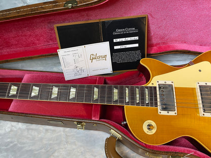 NEW ! Gibson Custom Shop '58 Les Paul Standard 1958 - Lemon Burst VOS - Nice Flame Top - Authorized Dealer -8.9lbs - G05997
