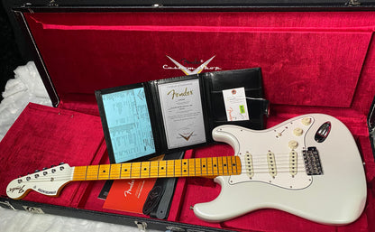 NEW! Fender Custom Shop Special Run '69 Stratocaster NOS Gloss Finish - Handwound P/U's - Frost White - Reverse Matching Headstock - 8.1 lbs - Authorized Dealer - RARE! G07463