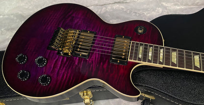 NEW! Gibson Custom Les Paul Axcess Standard Figured Top Floyd Rose Electric Guitar - Greatest Hits II - Authorized Dealer - Tri-Berry Burst - WOW! 8.5lbs - G07453
