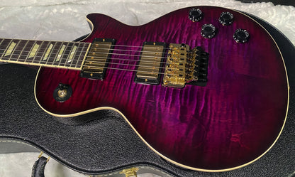 NEW! Gibson Custom Les Paul Axcess Standard Figured Top Floyd Rose Electric Guitar - Greatest Hits II - Authorized Dealer - Tri-Berry Burst - WOW! 8.5lbs - G07453