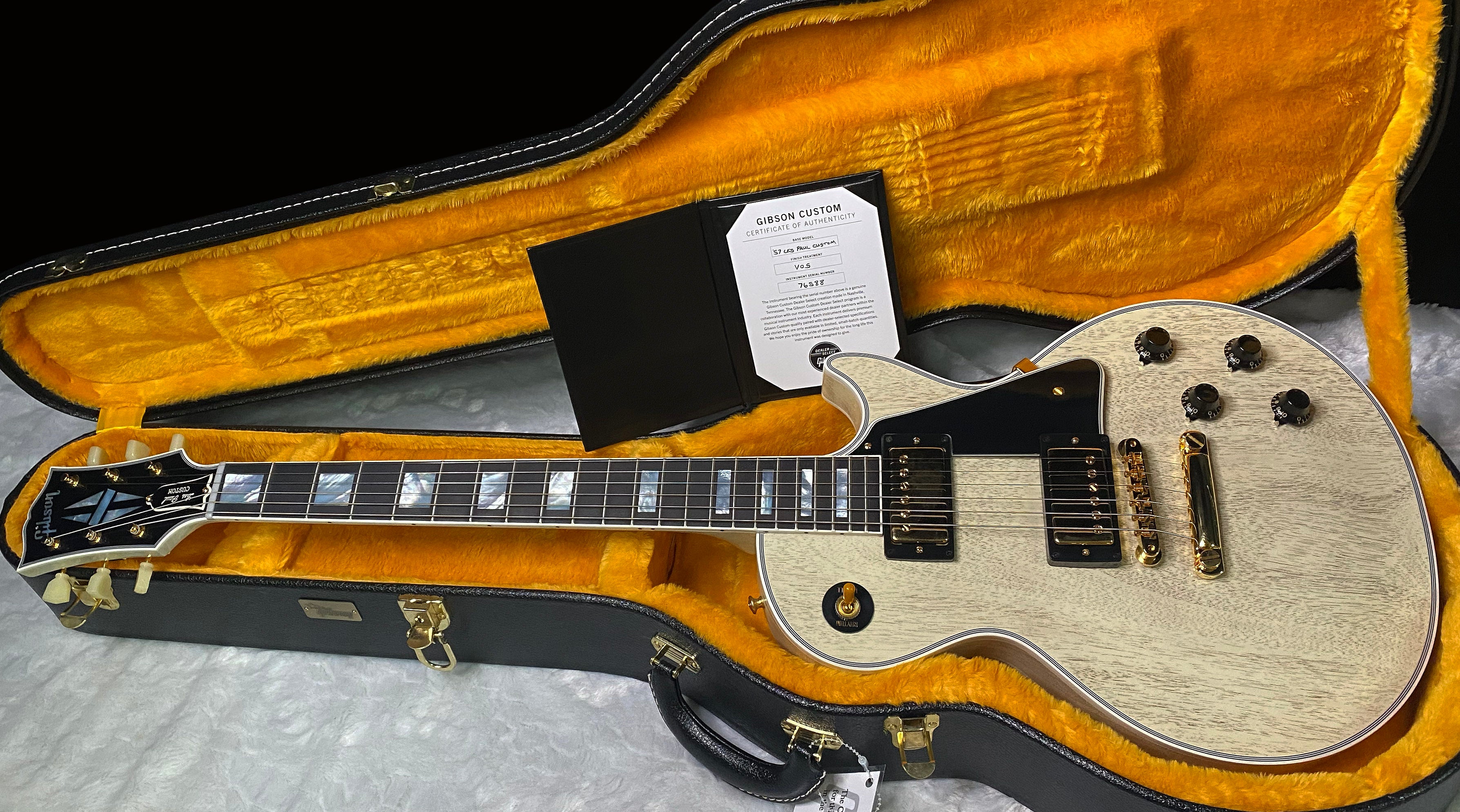NEW! Gibson Les Paul Custom 1957 Reissue VOS - Custom Ordered in TV White - Custom Shop - 8.4 lbs - Authorized Dealer - G07458