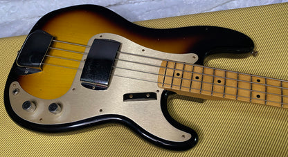 NEW! Fender Custom Shop 1958 Precision Bass Journeyman Relic - 2-Tone Sunburst - Authorized Dealer - 8.8lbs - G07461