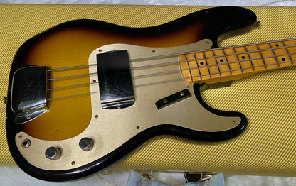 NEW! Fender Custom Shop 1958 Precision Bass Journeyman Relic - 2-Tone Sunburst - Authorized Dealer - 8.8lbs - G07461