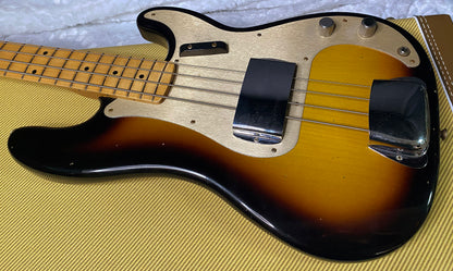 NEW! Fender Custom Shop 1958 Precision Bass Journeyman Relic - 2-Tone Sunburst - Authorized Dealer - 8.8lbs - G07461