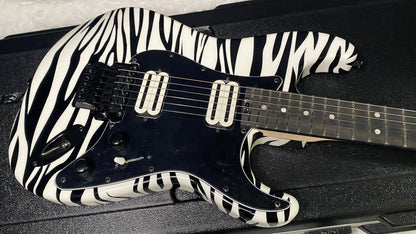 NEW !  Charvel USA Custom Shop Special Edition SO Ca - Hand Painted Zebra Graphic Finish by Dan Lawrence - 8.8lbs - Authorized Dealer - G07459