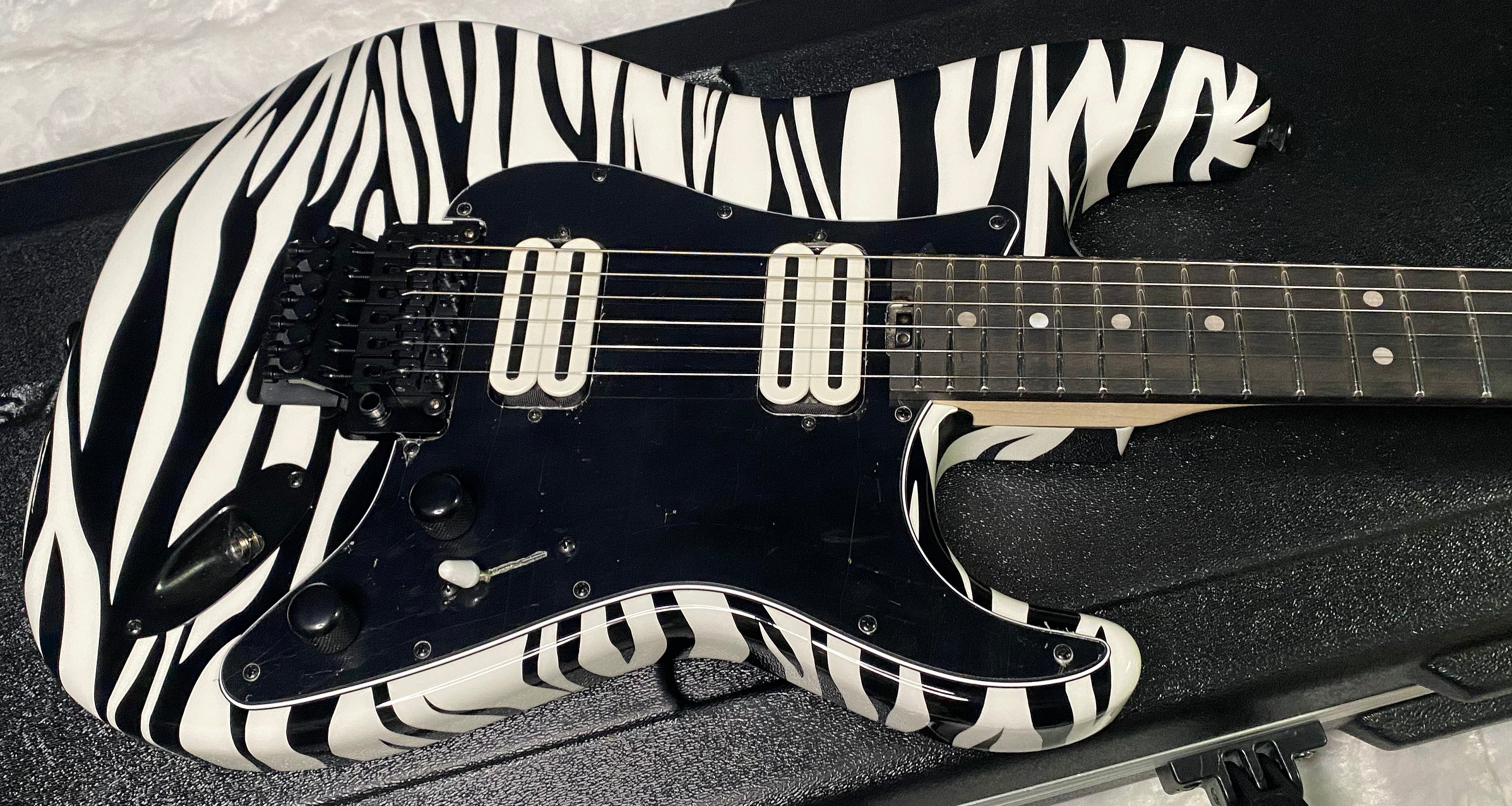 NEW !  Charvel USA Custom Shop Special Edition SO Ca - Hand Painted Zebra Graphic Finish by Dan Lawrence - 8.8lbs - Authorized Dealer - G07459