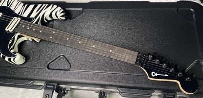 NEW !  Charvel USA Custom Shop Special Edition SO Ca - Hand Painted Zebra Graphic Finish by Dan Lawrence - 8.8lbs - Authorized Dealer - G07459