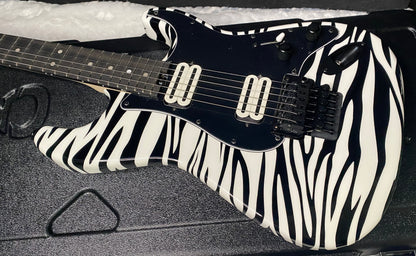 NEW !  Charvel USA Custom Shop Special Edition SO Ca - Hand Painted Zebra Graphic Finish by Dan Lawrence - 8.8lbs - Authorized Dealer - G07459