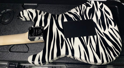 NEW !  Charvel USA Custom Shop Special Edition SO Ca - Hand Painted Zebra Graphic Finish by Dan Lawrence - 8.8lbs - Authorized Dealer - G07459