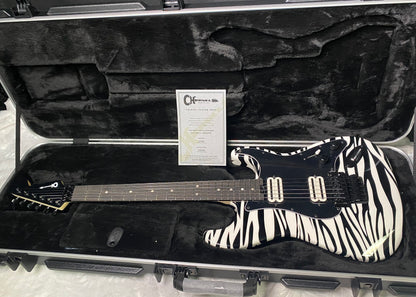 NEW !  Charvel USA Custom Shop Special Edition SO Ca - Hand Painted Zebra Graphic Finish by Dan Lawrence - 8.8lbs - Authorized Dealer - G07459
