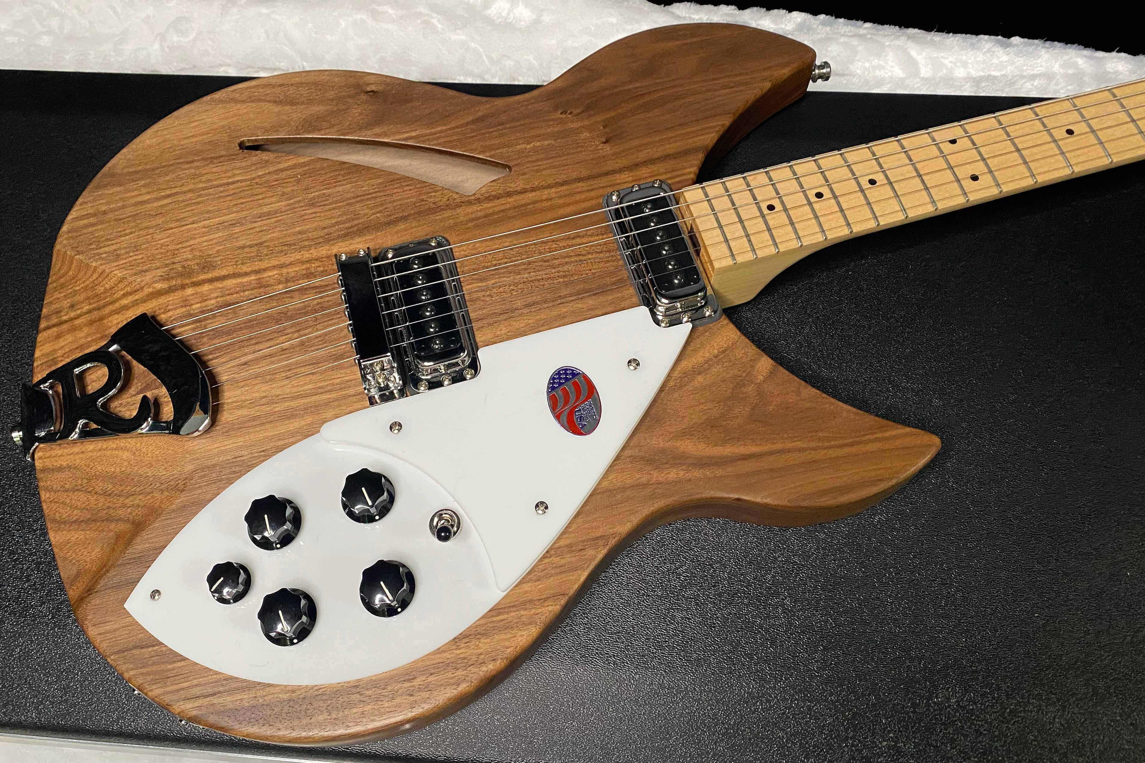 NEW! Rickenbacker 330W Walnut - Semi Hollow Electric Guitar - Authorized Dealer - 7lbs - G07465
