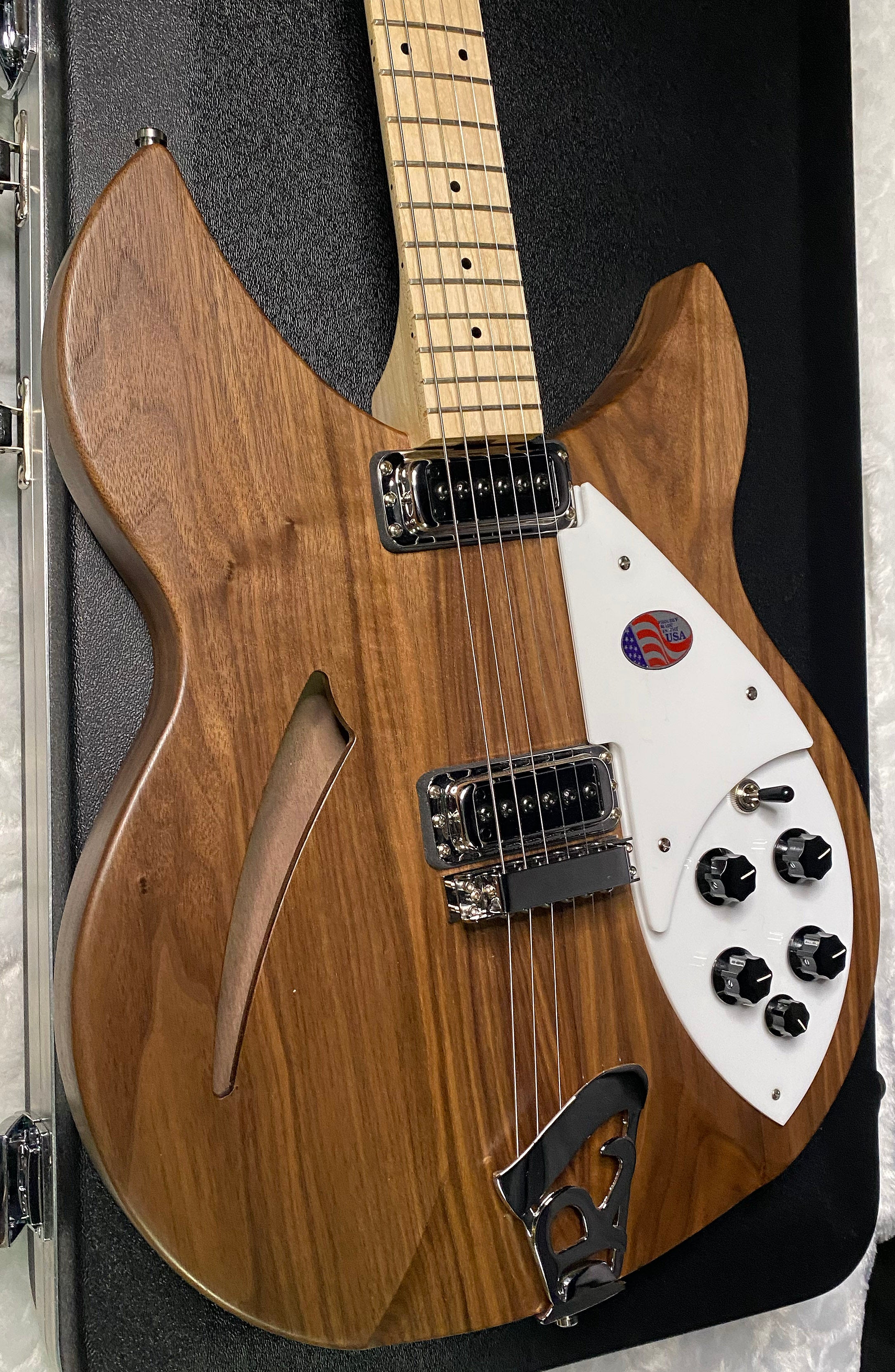NEW! Rickenbacker 330W Walnut - Semi Hollow Electric Guitar - Authorized Dealer - 7lbs - G07465