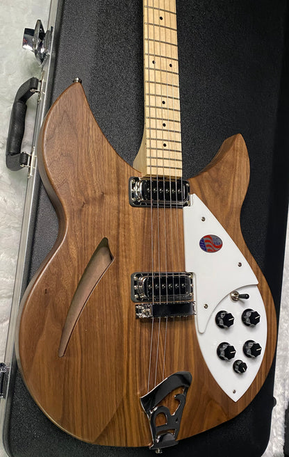 NEW! Rickenbacker 330W Walnut - Semi Hollow Electric Guitar - Authorized Dealer - 7lbs - G07465