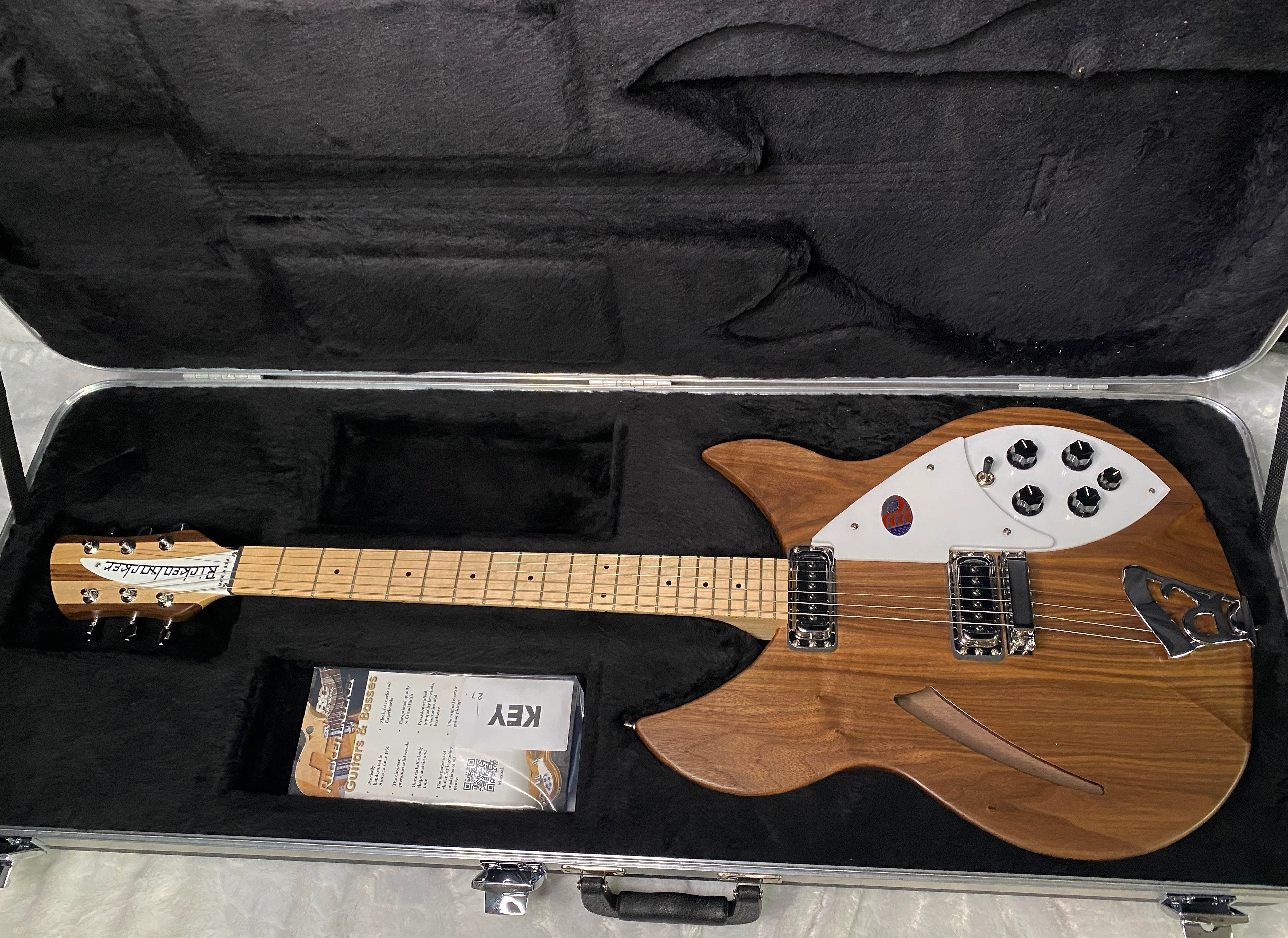 NEW! Rickenbacker 330W Walnut - Semi Hollow Electric Guitar - Authorized Dealer - 7lbs - G07465