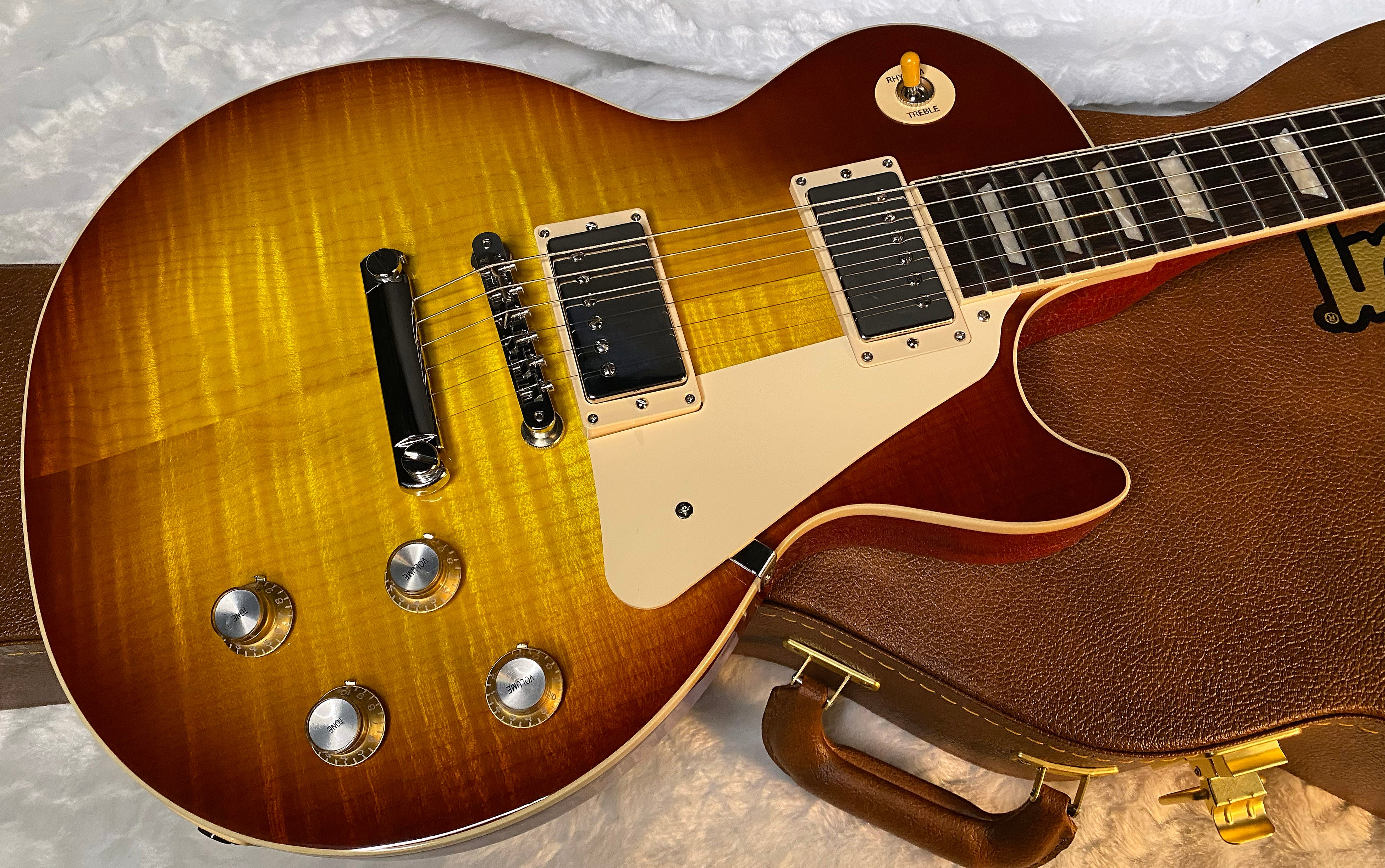 NEW! Gibson Les Paul 60's Standard Iced Tea - Authorized Dealer - Flame Maple Top - 9.2 lbs - G06035
