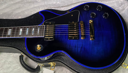 NEW! Gibson Dealer Select Custom Shop Les Paul Custom Blue Widow AAA Figured Flame Top - Authorized Dealer - 10.2lbs - G07460