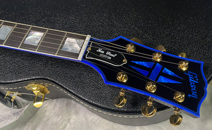 NEW! Gibson Dealer Select Custom Shop Les Paul Custom Blue Widow AAA Figured Flame Top - Authorized Dealer - 9.7 lbs - G07454