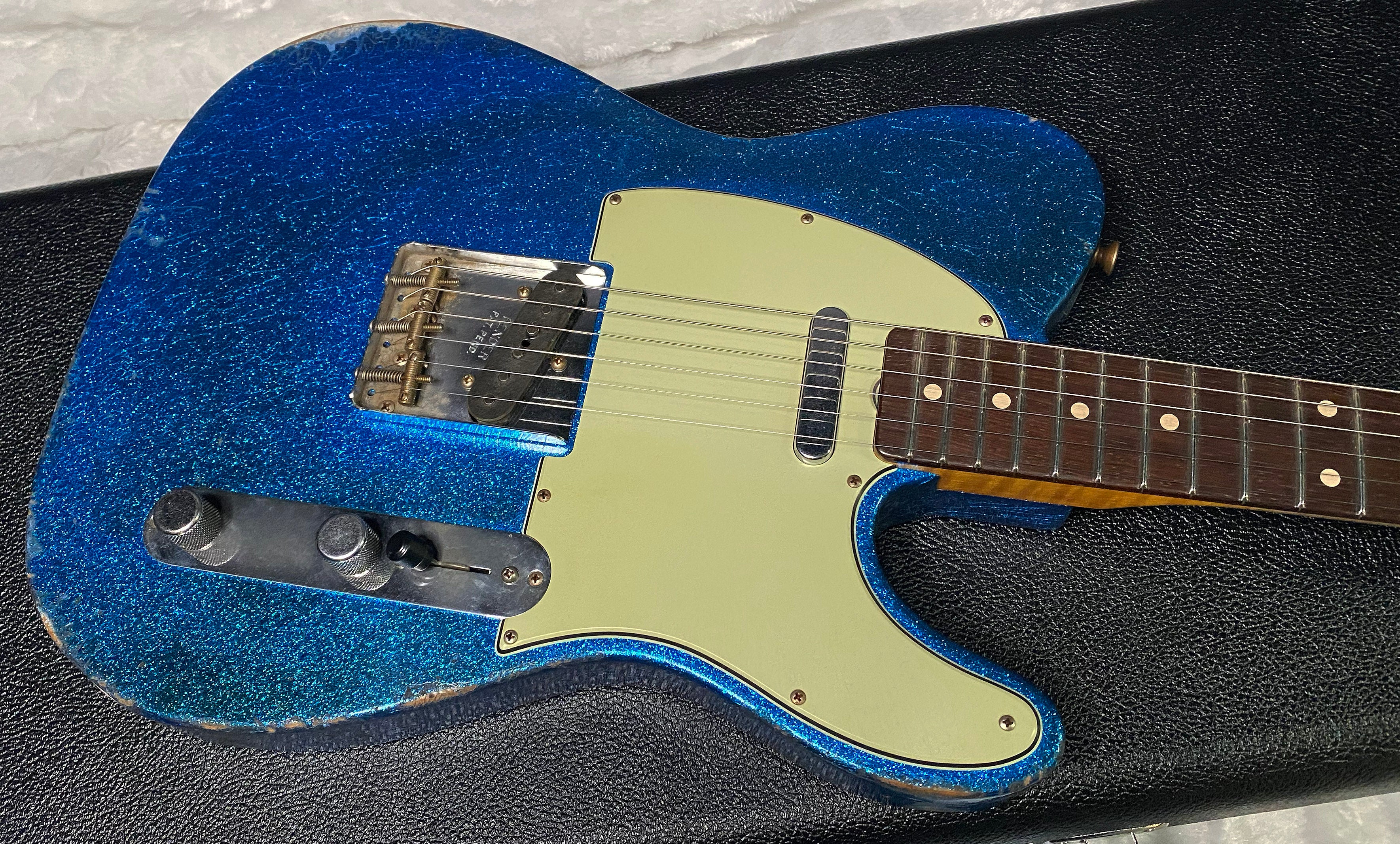 NEW ! Fender '60 Telecaster - Masterbuilt Yuri Shiskov - Brazilian Fretboard - Blue Sparkle - 7.5lbs - Authorized Dealer - G07470