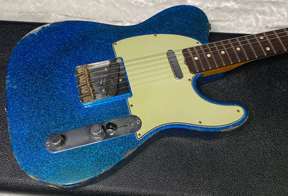 NEW ! Fender '60 Telecaster - Masterbuilt Yuri Shiskov - Brazilian Fretboard - Blue Sparkle - 7.5lbs - Authorized Dealer - G07470