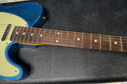 NEW ! Fender '60 Telecaster - Masterbuilt Yuri Shiskov - Brazilian Fretboard - Blue Sparkle - 7.5lbs - Authorized Dealer - G07470