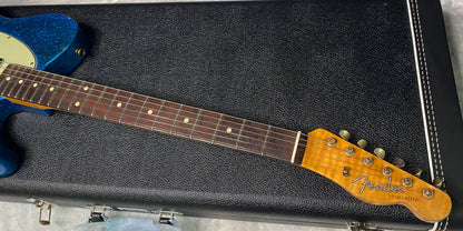 NEW ! Fender '60 Telecaster - Masterbuilt Yuri Shiskov - Brazilian Fretboard - Blue Sparkle - 7.5lbs - Authorized Dealer - G07470