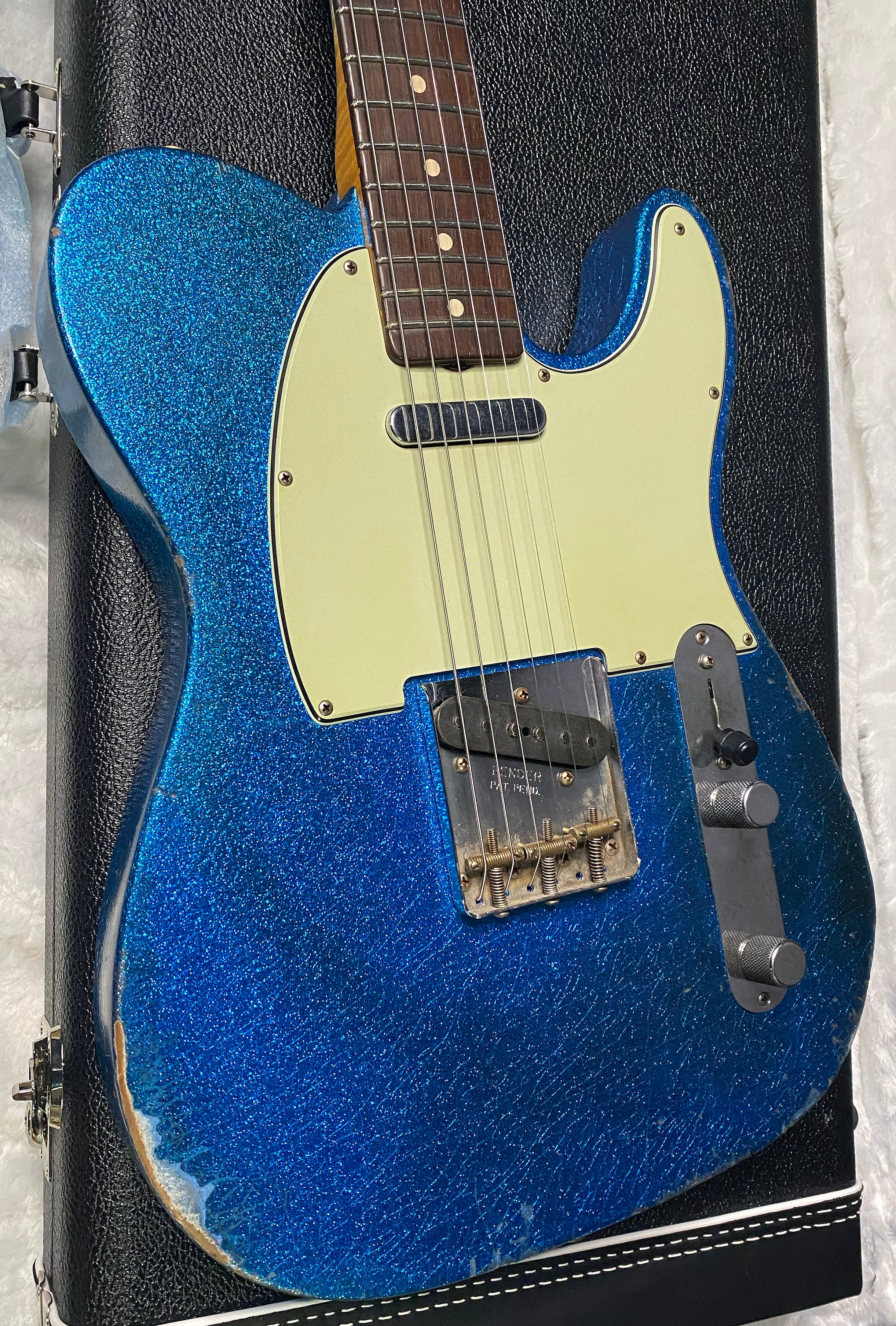 NEW ! Fender '60 Telecaster - Masterbuilt Yuri Shiskov - Brazilian Fretboard - Blue Sparkle - 7.5lbs - Authorized Dealer - G07470