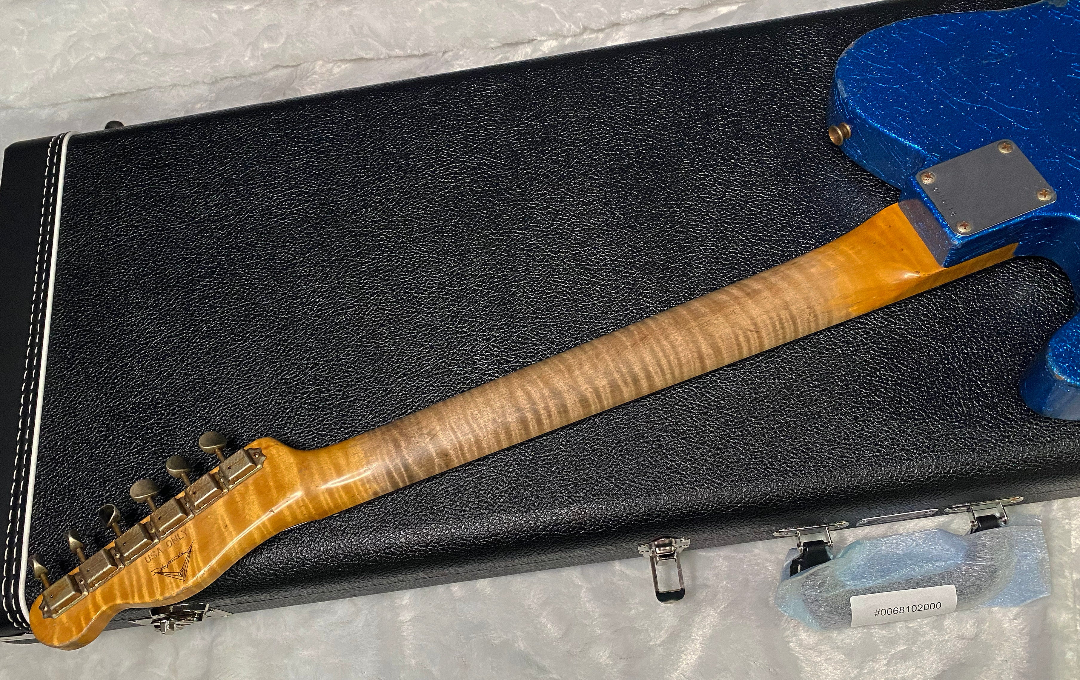 NEW ! Fender '60 Telecaster - Masterbuilt Yuri Shiskov - Brazilian Fretboard - Blue Sparkle - 7.5lbs - Authorized Dealer - G07470