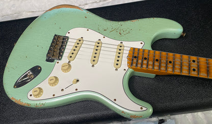 NEW! Fender Custom Shop Special Run '69 Stratocaster Heavy Relic - Handwound P/U's - Aged Surf Green Pearl - Reverse Headstock - 7.65lbs - Authorized Dealer - SUPER RARE! G07476