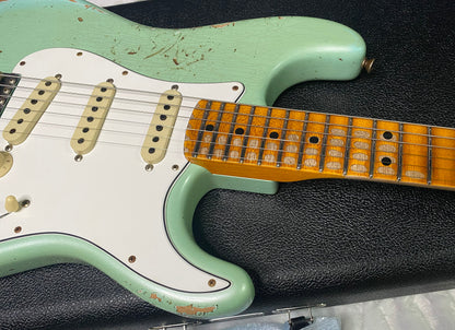 NEW! Fender Custom Shop Special Run '69 Stratocaster Heavy Relic - Handwound P/U's - Aged Surf Green Pearl - Reverse Headstock - 7.65lbs - Authorized Dealer - SUPER RARE! G07476