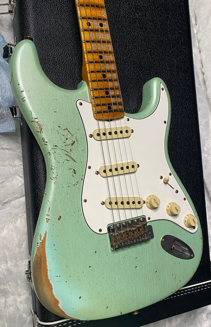 NEW! Fender Custom Shop Special Run '69 Stratocaster Heavy Relic - Handwound P/U's - Aged Surf Green Pearl - Reverse Headstock - 7.65lbs - Authorized Dealer - SUPER RARE! G07476
