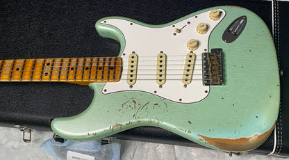 NEW! Fender Custom Shop Special Run '69 Stratocaster Heavy Relic - Handwound P/U's - Aged Surf Green Pearl - Reverse Headstock - 7.65lbs - Authorized Dealer - SUPER RARE! G07476