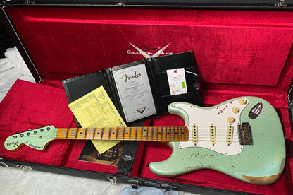 NEW! Fender Custom Shop Special Run '69 Stratocaster Heavy Relic - Handwound P/U's - Aged Surf Green Pearl - Reverse Headstock - 7.65lbs - Authorized Dealer - SUPER RARE! G07476