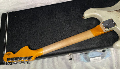NEW! Fender Custom Shop Special Run '69 Stratocaster Heavy Relic - Handwound P/U's - Aged Frost White Pearl - Reverse Headstock - 8.2lbs - Authorized Dealer - SUPER RARE! G07468