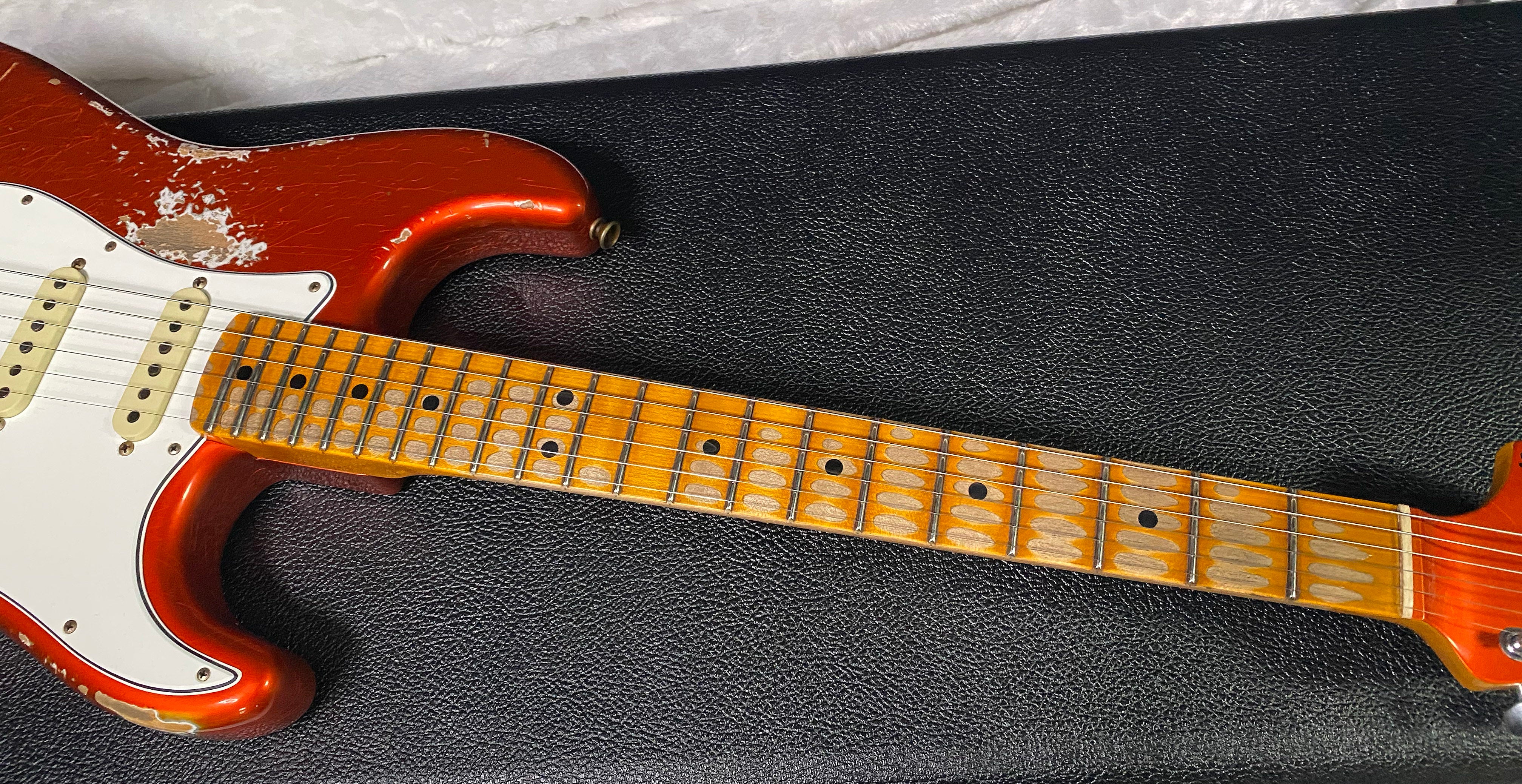 NEW! Fender Custom Shop Special Run '69 Stratocaster Heavy Relic - Handwound P/U's - Aged Candy Tangerine - Reverse Headstock - 8lbs - Authorized Dealer - SUPER RARE! G07474