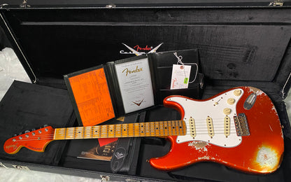 NEW! Fender Custom Shop Special Run '69 Stratocaster Heavy Relic - Handwound P/U's - Aged Candy Tangerine - Reverse Headstock - 8lbs - Authorized Dealer - SUPER RARE! G07474