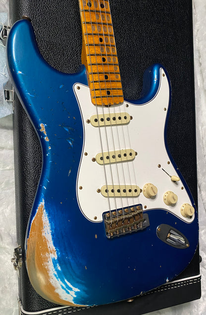 NEW! Fender Custom Shop Special Run '69 Stratocaster Heavy Relic - Handwound P/U's - Aged Aquamarine Metallic - Reverse Headstock - 8lbs - Authorized Dealer - One OFF! SUPER RARE! G07466
