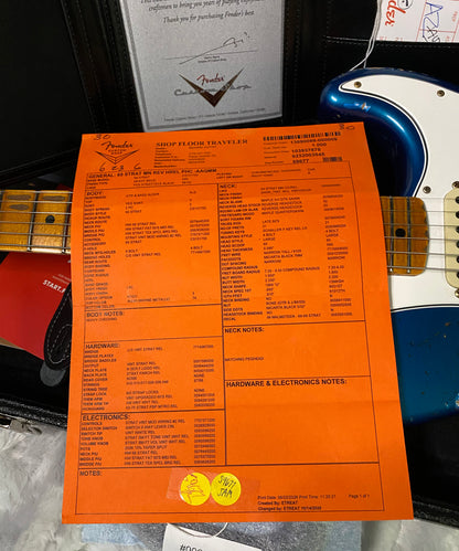 NEW! Fender Custom Shop Special Run '69 Stratocaster Heavy Relic - Handwound P/U's - Aged Aquamarine Metallic - Reverse Headstock - 8lbs - Authorized Dealer - One OFF! SUPER RARE! G07466