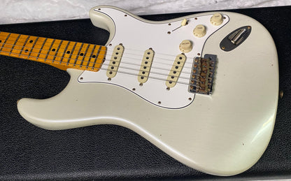 NEW! Fender Custom Shop Special Run '69 Stratocaster Journeyman Relic - Handwound P/U's - Aged Frost White Pearl - Reverse Headstock - 8lbs - Authorized Dealer - SUPER RARE! G07472