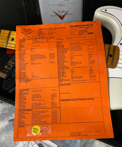 NEW! Fender Custom Shop Special Run '69 Stratocaster Journeyman Relic - Handwound P/U's - Aged Frost White Pearl - Reverse Headstock - 8lbs - Authorized Dealer - SUPER RARE! G07472