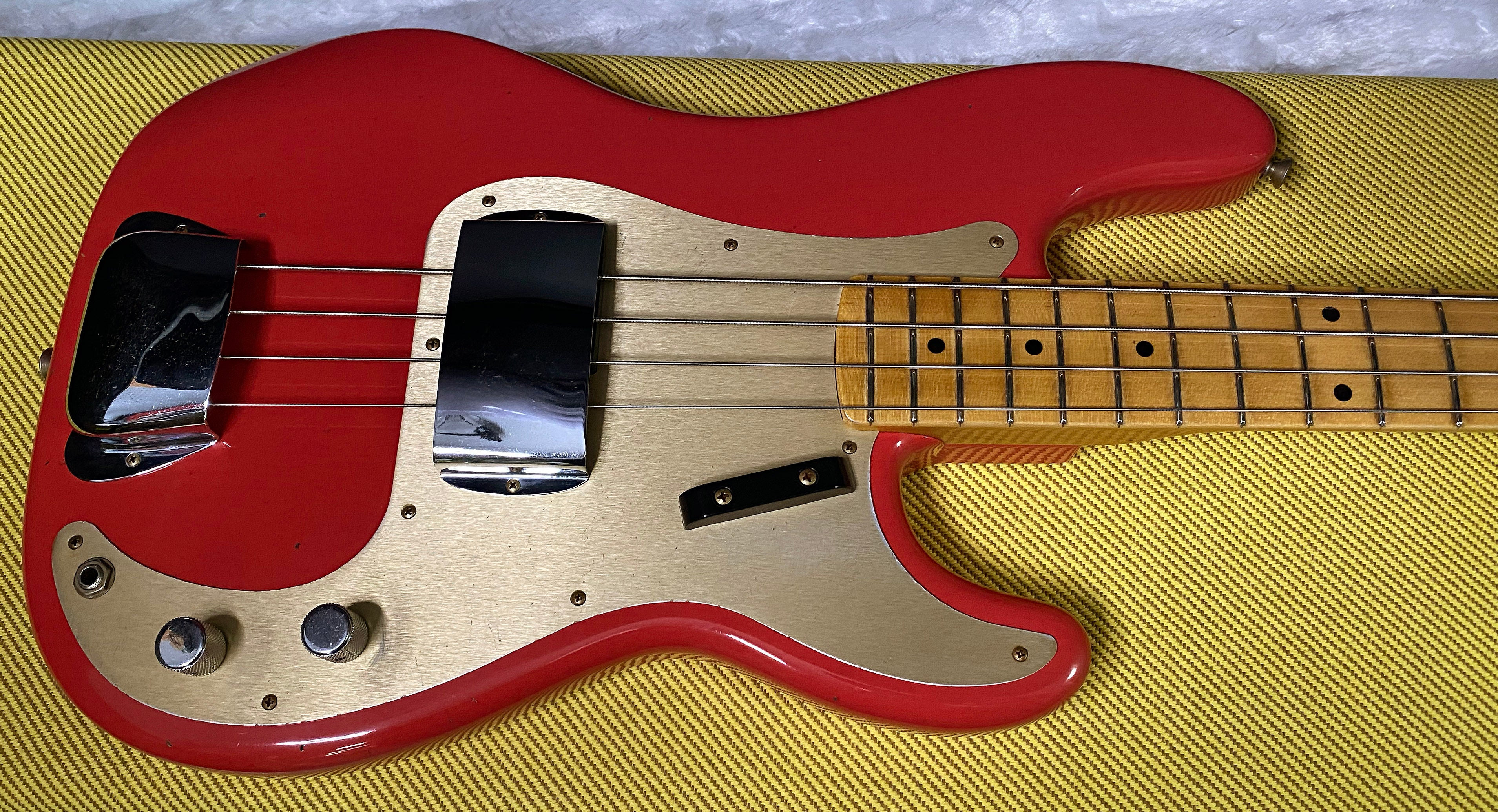 NEW! Fender Custom Shop 1958 Precision Bass Journeyman Relic - Fiesta Red - Authorized Dealer - 8.85lbs - G07481