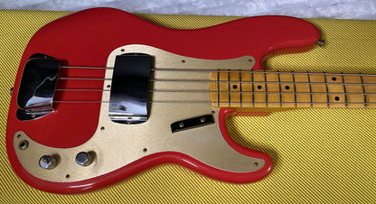 NEW! Fender Custom Shop 1958 Precision Bass Journeyman Relic - Fiesta Red - Authorized Dealer - 8.85lbs - G07481
