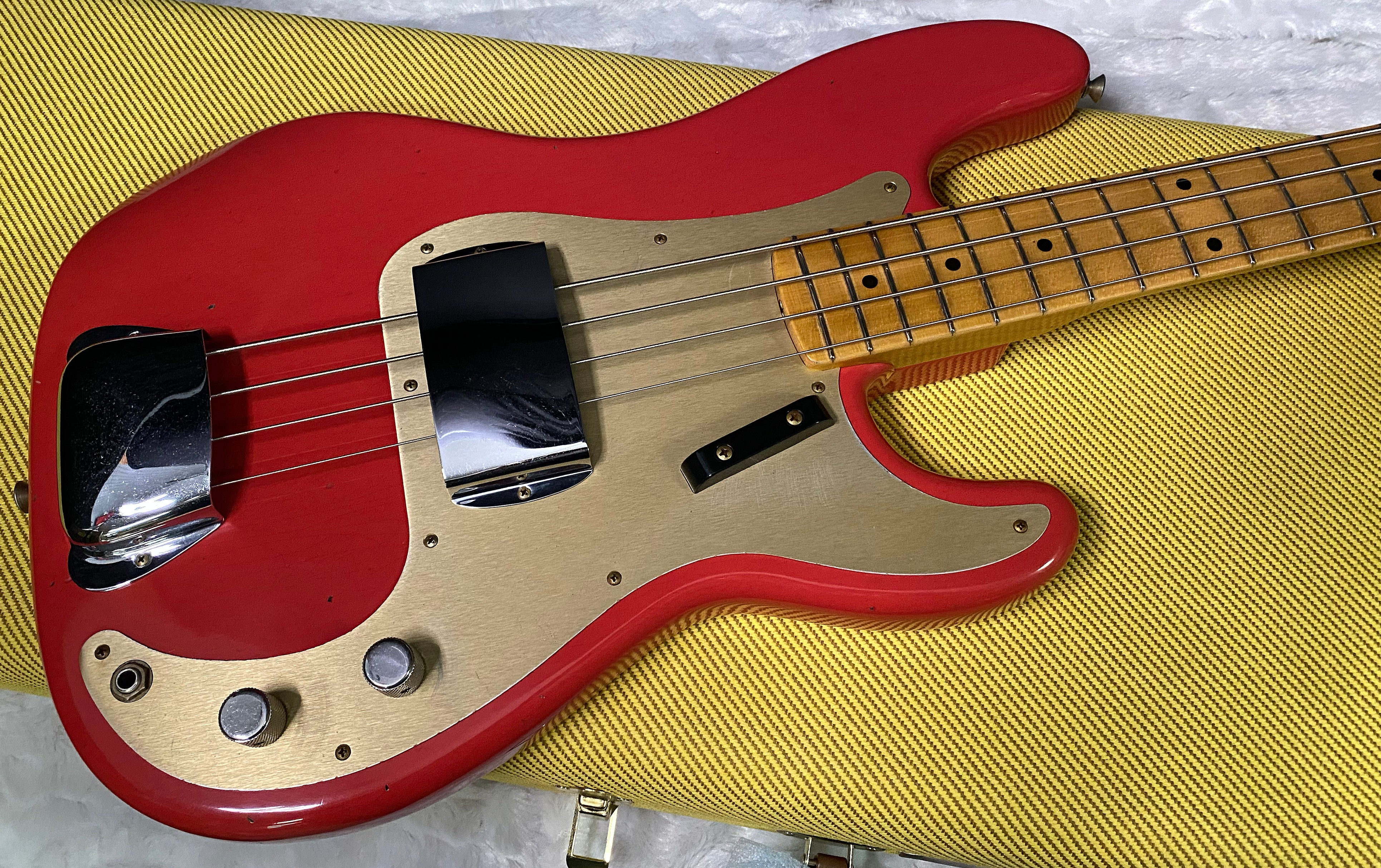 NEW! Fender Custom Shop 1958 Precision Bass Journeyman Relic - Fiesta Red - Authorized Dealer - 8.85lbs - G07481