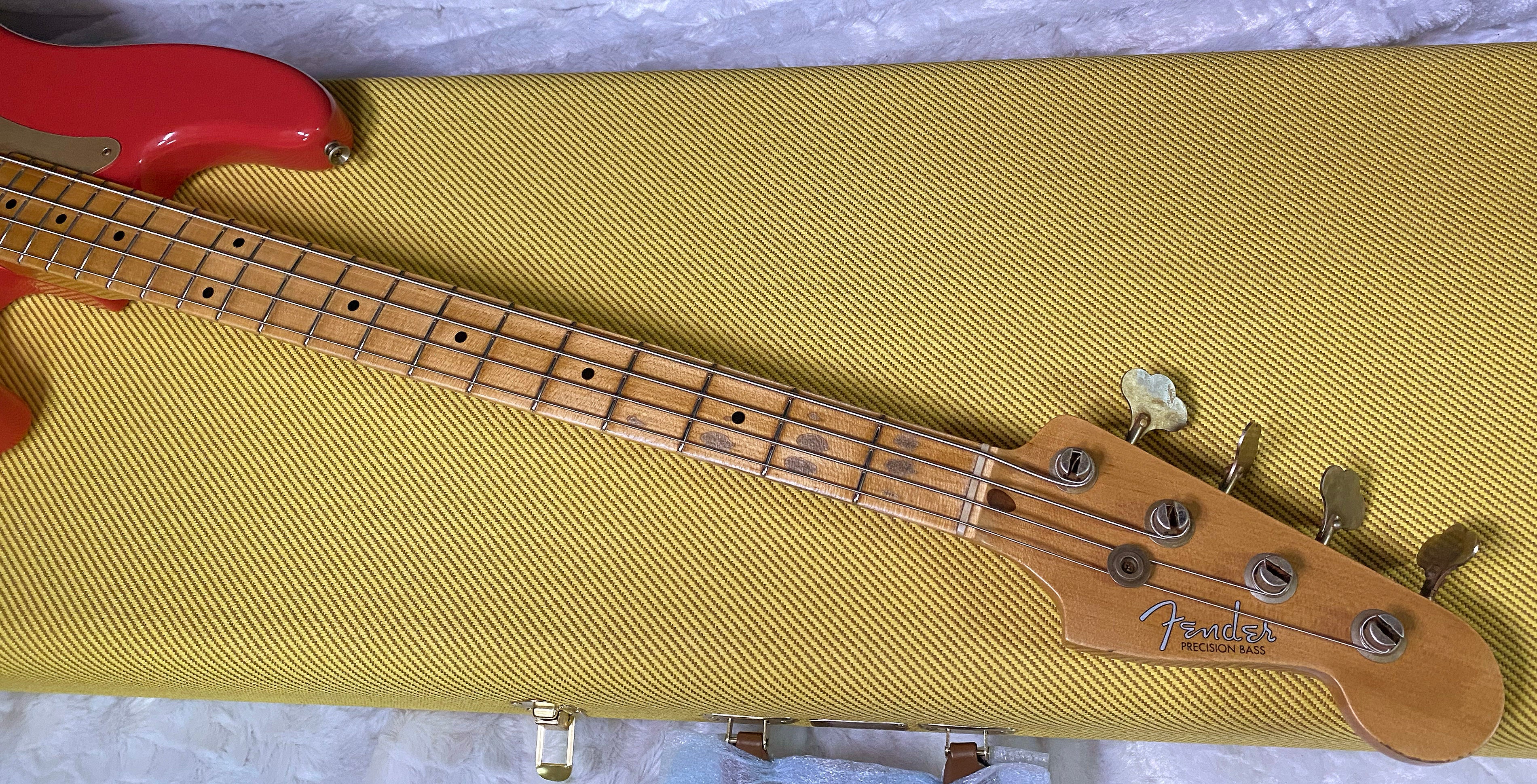 NEW! Fender Custom Shop 1958 Precision Bass Journeyman Relic - Fiesta Red - Authorized Dealer - 8.85lbs - G07481
